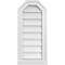 Ekena Millwork Octagonal Top Surface Mount PVC Gable Vent w/ 2"W x 2"P Brickmould Sill Frame, 12"W x 26"H GVPOT12X2603SN - alternate 1